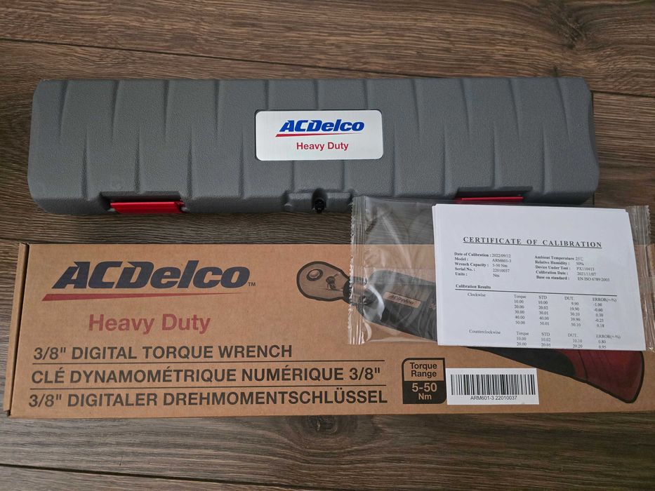 ACDelco ARM601-3 Cyfrowy klucz dynamometryczny 3/8" (5-50 Nm) ISO 6789