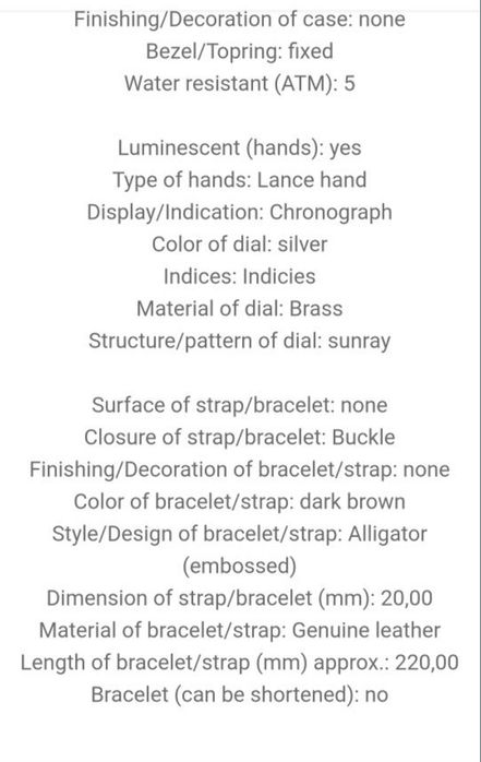 Relógio Johan Rothmann