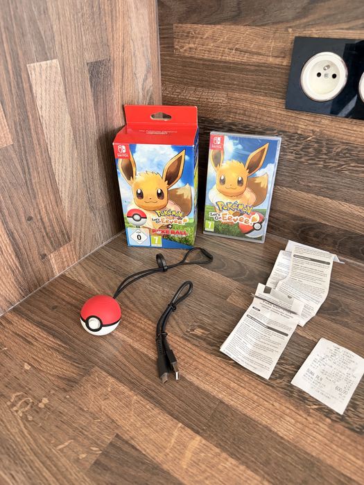 Nintendo Switch, Switch 2 Pokemon Lest Go Evee PokeBall Plus! Nowe!