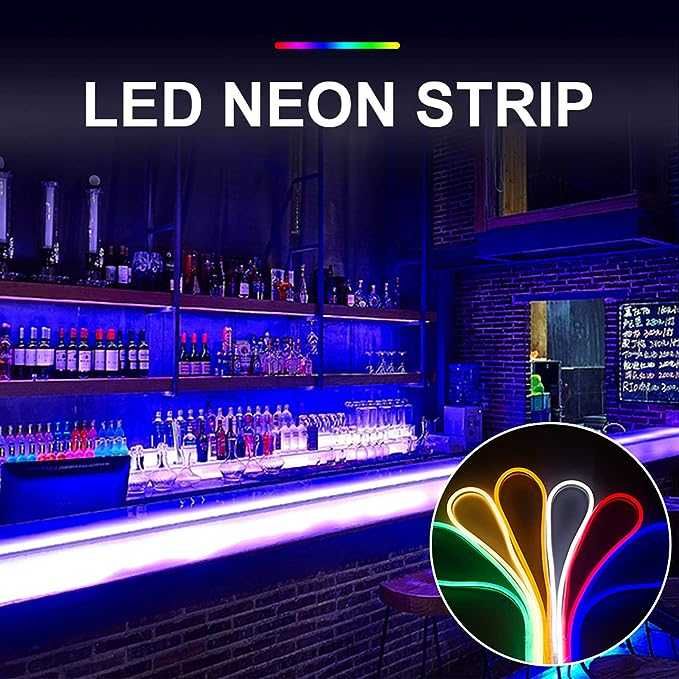 Smart LED RGB neonowe światło do pomieszczeń, nowoczesna dekoracja,