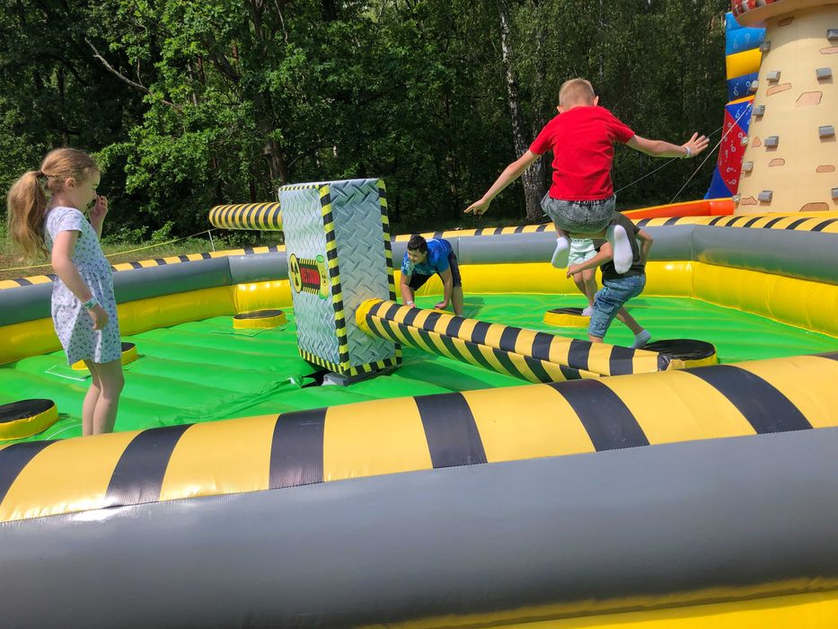 Byk Rodeo Piana Party Eliminator Dmuchana Zjeżdżalnia dmuchańce wata