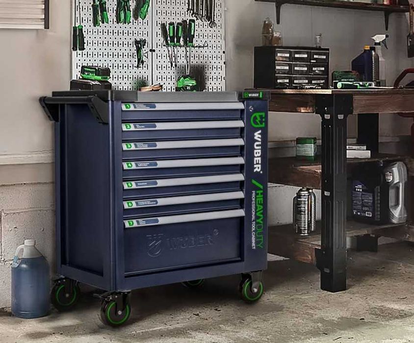 Mocna SZAFKA WARSZTATOWA na kółkach Wózek narzędziowy Do Garażu Wuber