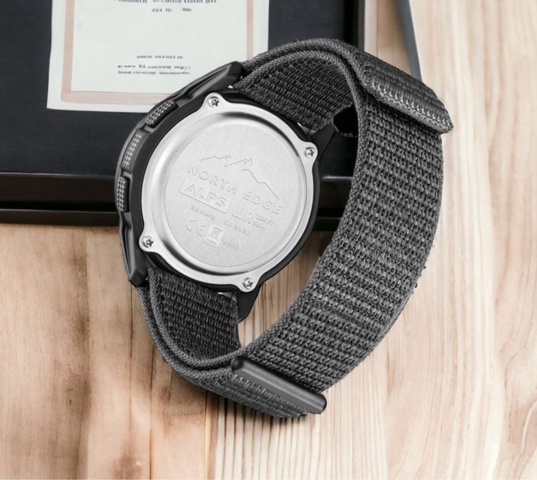 Тактичний годинник North Edge Alps Black з компасом!