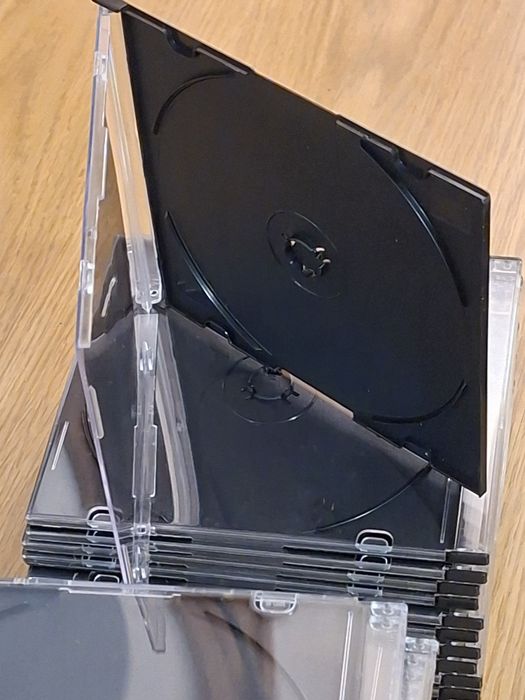 Lote 100 caixas slim para cds ou dvds