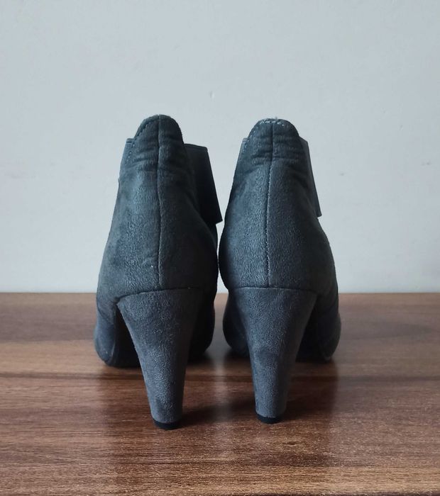 buty damskie grafit czarne 37-38