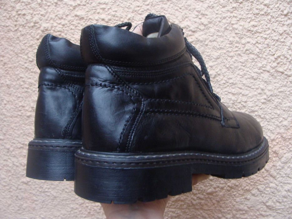 46/29.5 см Cincinnati ботинки черные кожаные зимние меховые