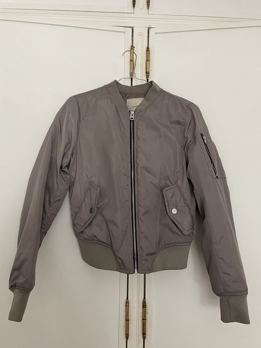 Casaco cinzento, bomber da pull and bear
