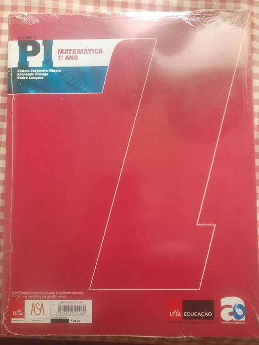 Matemática 7 ano ainda tem os plásticos