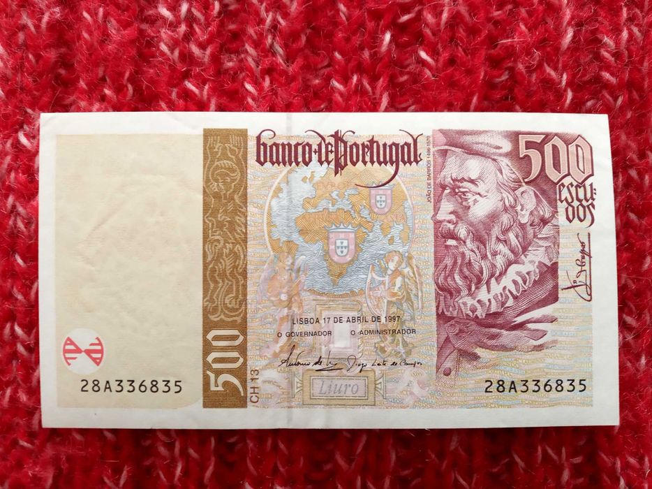 Notas de Escudo de 5.000 e 500