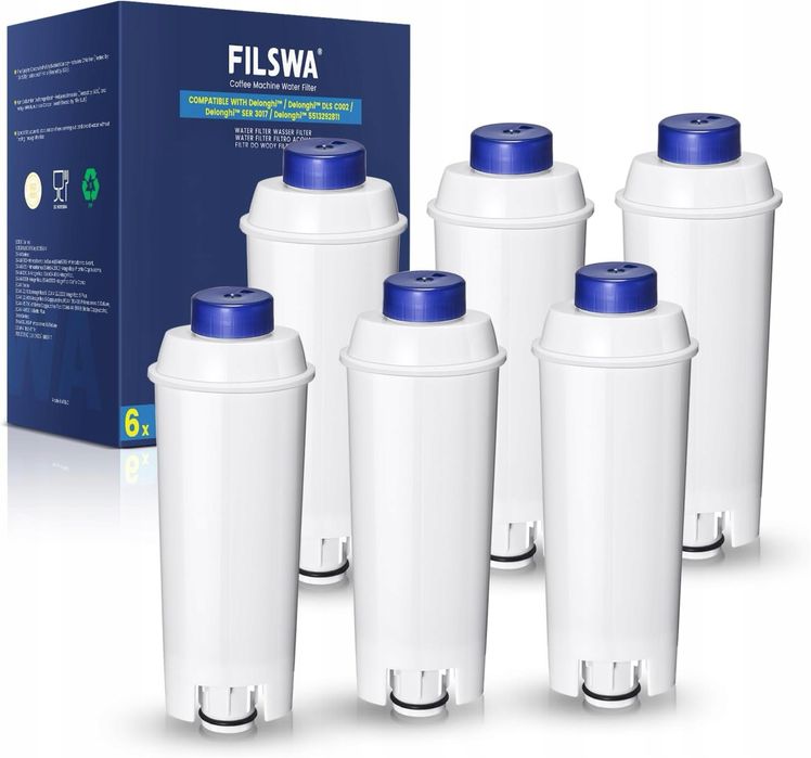 6x filtr do EKSPRESU DELONGHI DLSC002 zamiennik