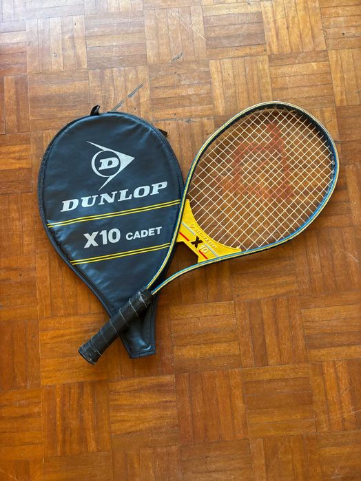 Conjunto de 4 raquetes de ténis vintage (Wilson, Dunlop e Browning)