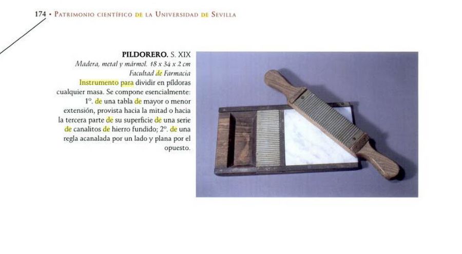 Antigo instrumento de Farmácia Meados Se. XIX