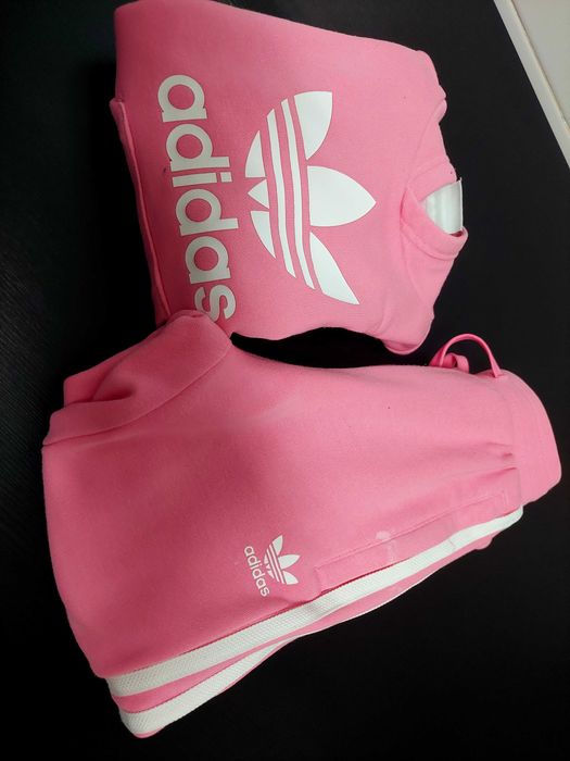 Fato treino menina adidas em rosa