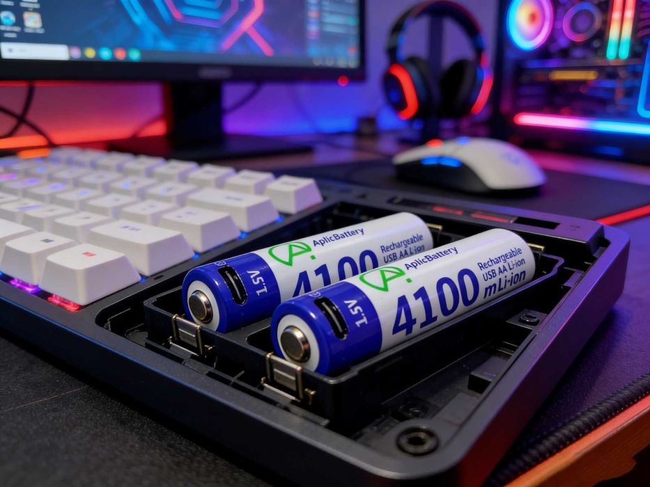 Akumulatorki (4 szt.) AA 1.5V 4100 mWh port USB-C