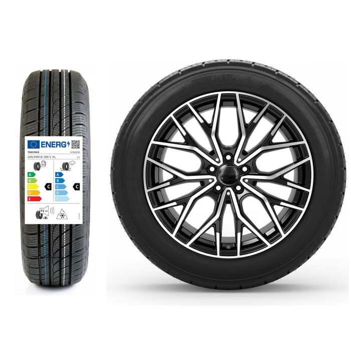 Pasuje do VW Arteon Passat Alltrack 18" koła zimowe Tracmax 245/45R18 Poler