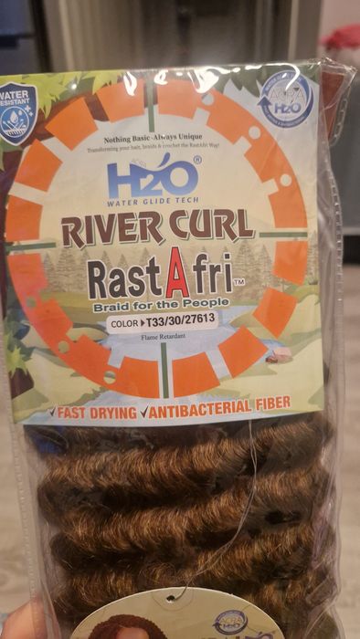 Afroloki RastAfri River Curl Malinowy brąz ombe  T33/30/27613