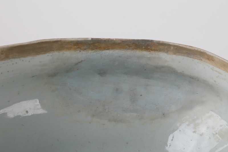 Terrina China Azul Pagodes Reinado Qianlong
