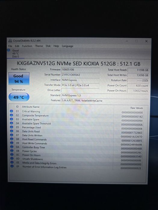 SSD M.2 NVMe 512GB/256GB