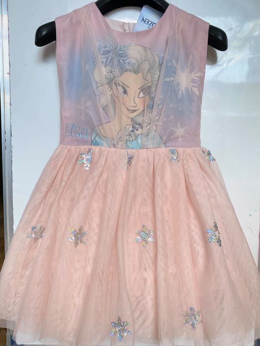 Elza, Elsa, Frozen, Kraina Lodu sukienka NOWA rozmiar 116 bliźniaczki