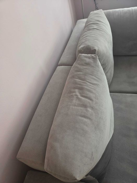 Sofa narożna + podnózek/schowek