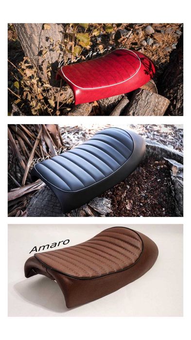 Banco/Assento para Mota, Estilo Cafe Racer e Scrambler (3 Cores) Nº4