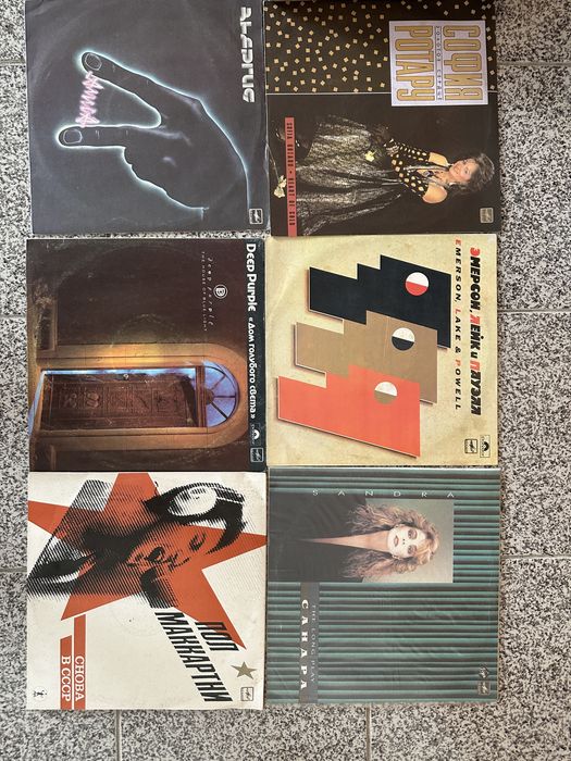 44 discos de vinil antigos, como novos de coleção
