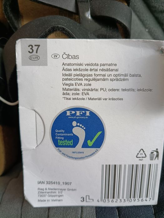 Nowe klapki r.37