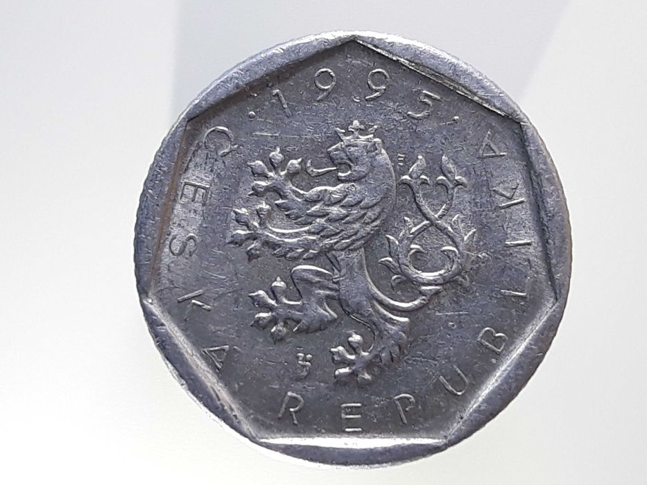 Stare monety. Moneta 20 halerzy Czechy 1995r