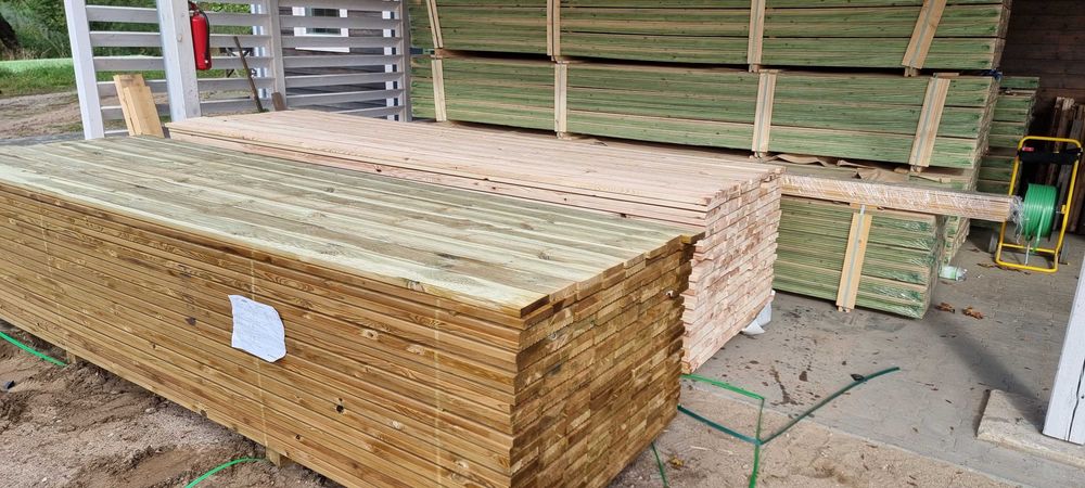 PROMOCJA! Deska tarasowa 28x120 kl.-AB, Szwedzka ! 54zł/m2