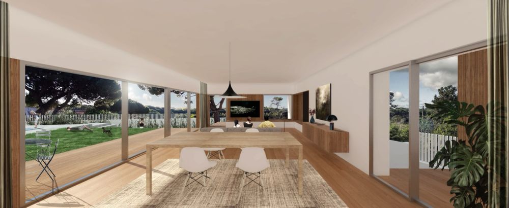 Terreno para Construção com Projeto Aprovado — Moradia T4 com Piscina