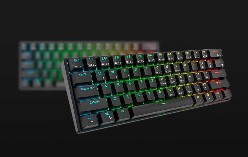 Klawiatura mechaniczna Royal Kludge RK61 RGB Red Switch BT (AZERTY)
