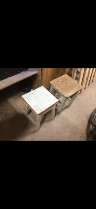 Stary drewniany Kredens Zestaw Szafka stol Klasyka