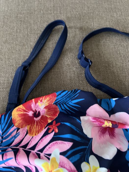 Купальник с драпировкой, большой размер, подойдет беременным