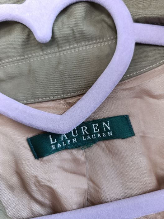 Lauren Ralph Lauren вінтажна куртка вітровка S хакі тренч жіноча XS плащ ретро