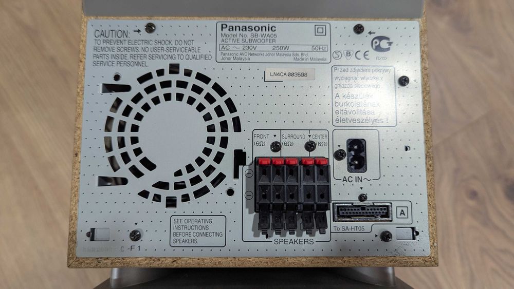 Panasonic SB-WA05 Subwoofer