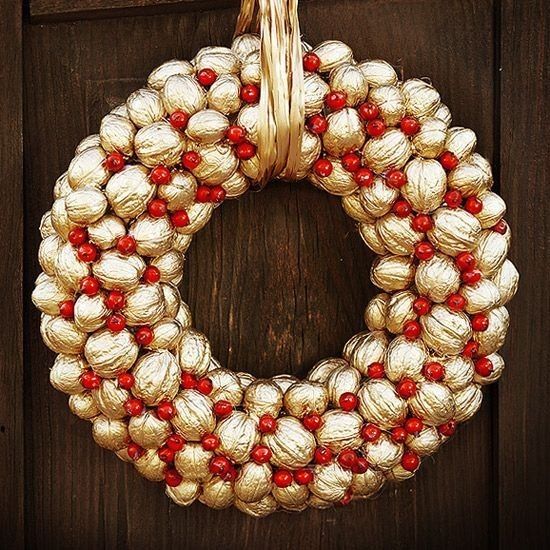 Вінок на двері новорічний декор