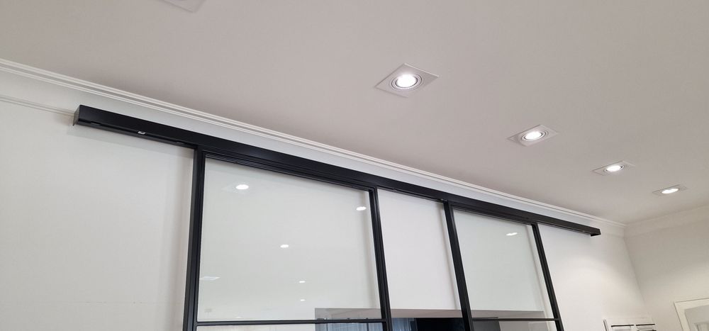 Drzwi przesuwne metalowe szklane loft