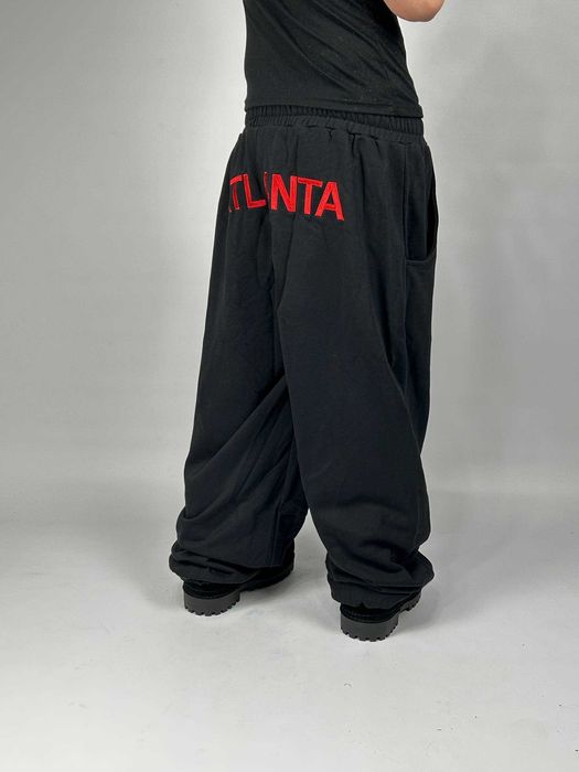 Штани Mowalola Atlanta black спортивки чорні sweatpants штаны черные