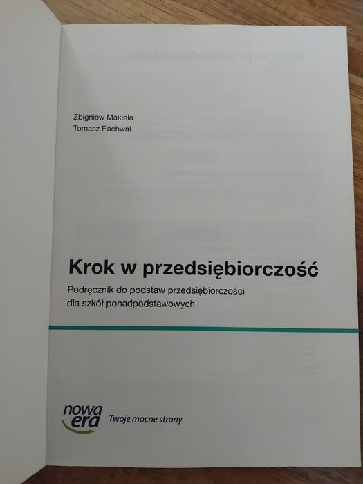 Krok w przedsiębiorczość Nowe wydanie
