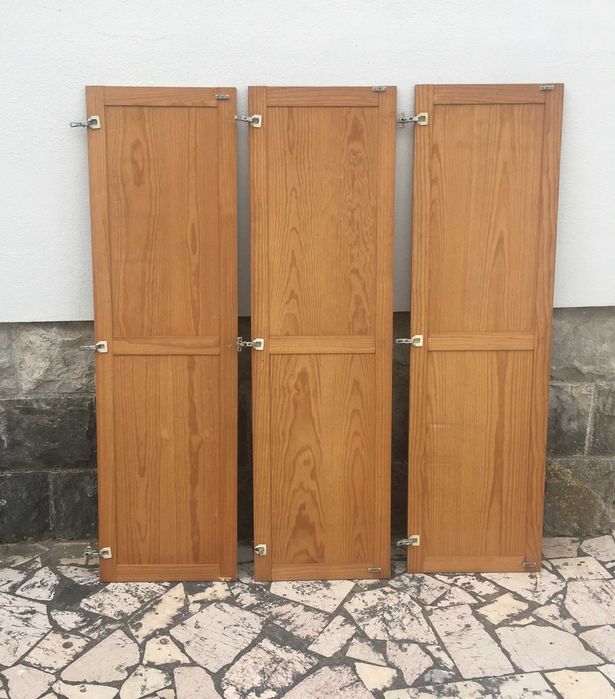 3 Portas de armário / roupeiro de madeira maciça