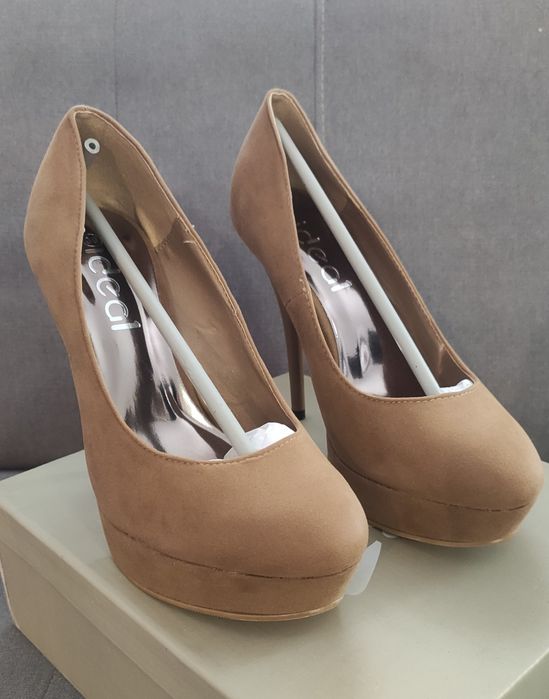 Szpilki na platformie brązowe nowe 37 38 39