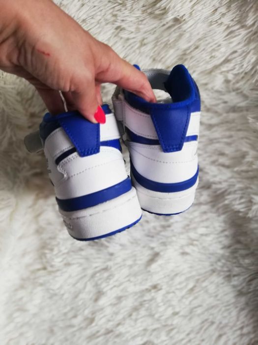 adidas 36 wyższe buty Adidas Cloud White Royal Blue 36 skóra