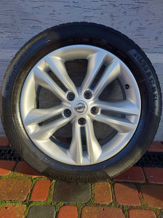 Оригінальні диски R17 Nissan Qashqai Teana + зимова гума Continental