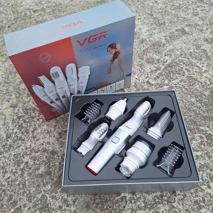 Жіночий епілятор VGR 752 з 5 насадками!ТОП!