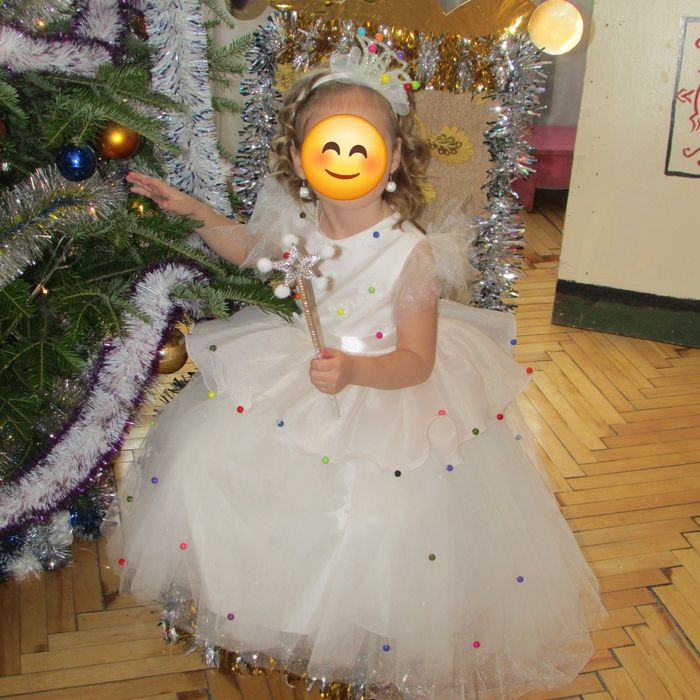 Сніжинка Фея Королева Цукерка новорічне платячко 4-5 роки