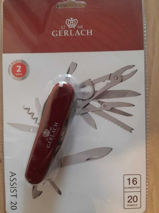 Gerlach Scyzoryk Assist 20-funkcyjny, Nowy.