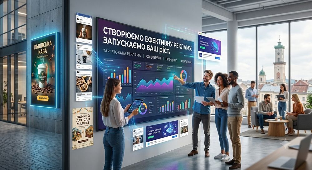 АІ-креатор,рекламні ролики, логотипи