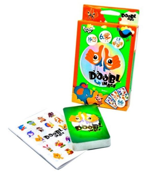 Настольна гра Danko Toys Doobl Image укр мовою. Animals