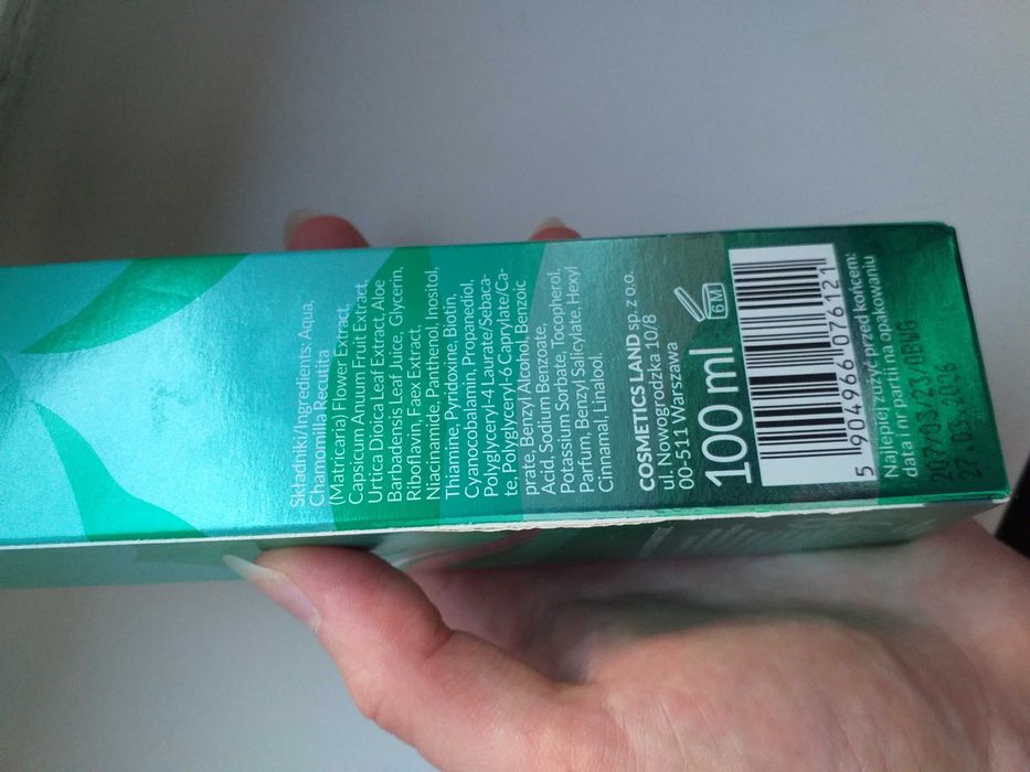 Nowa wcierka do włosów ziołowa stymulująca porost włosów, pachnąca