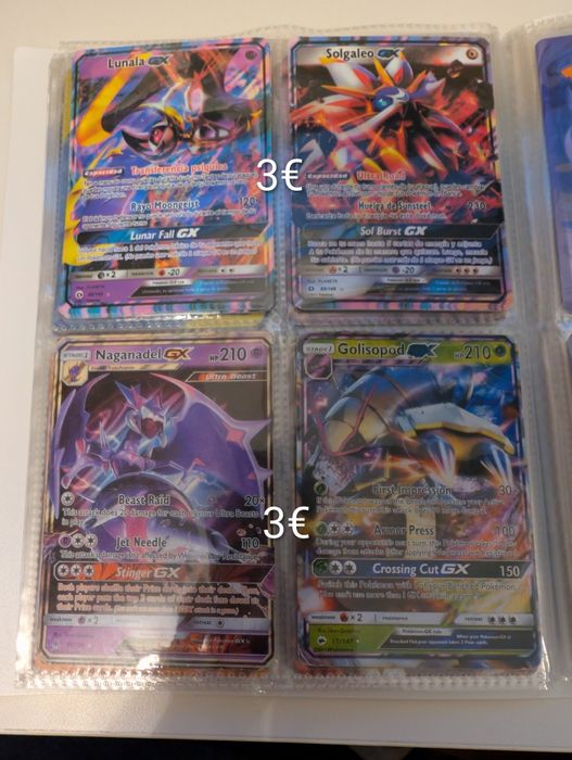 Cartas Pokémon diversas
